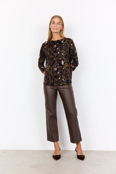 SC-MARICA AOP 342 Blouse Donkergroen
