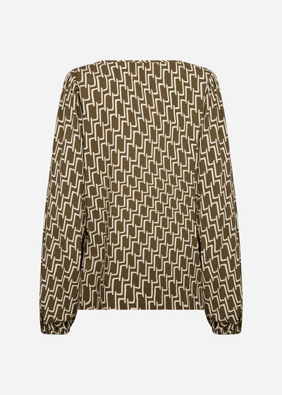 SC-VARLA 1 Blouse Donkergroen