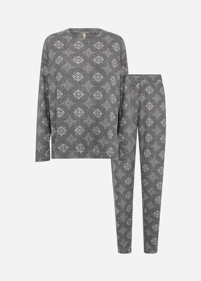 SC-BIARA AOP SET 150 Pyjama Grijs