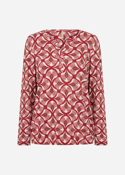 SC-FELICITY AOP 526 Blouse Rood