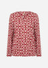 SC-FELICITY AOP 526 Blouse Rood