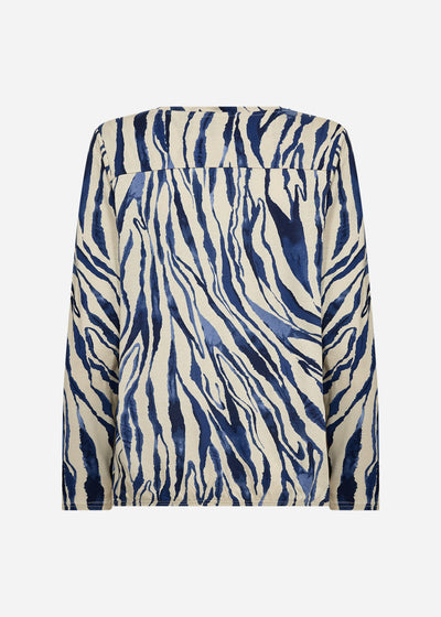 SC-FELICITY AOP 522 Blouse Donkerblauw