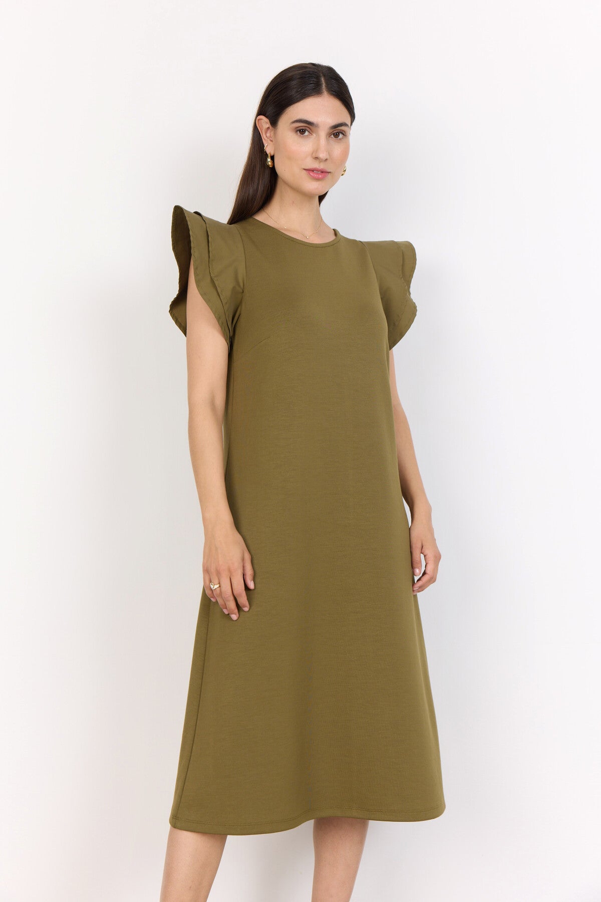 SC-BANU 251 Jurk Olijf