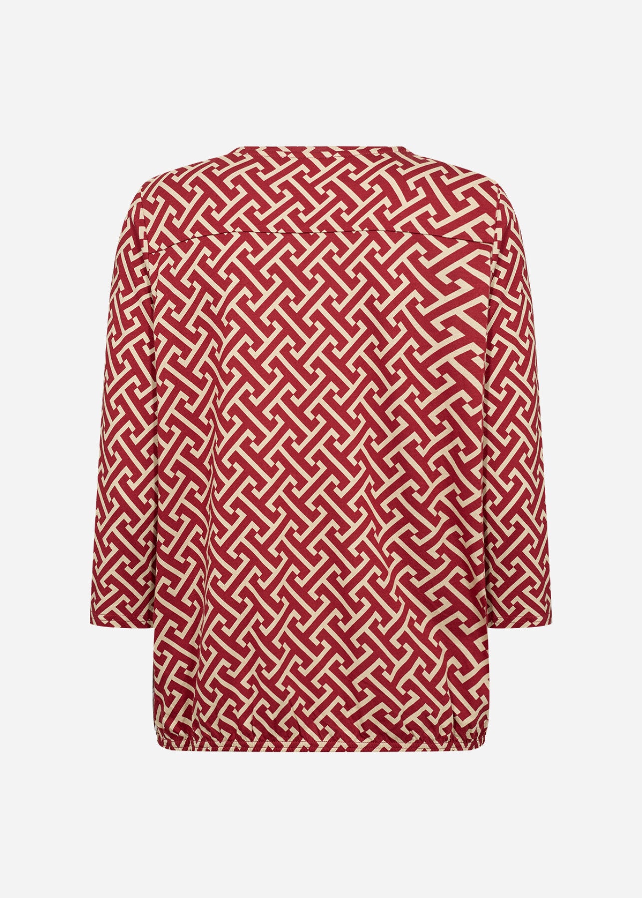 SC-FELICITY AOP 519 Blouse Donkerrood