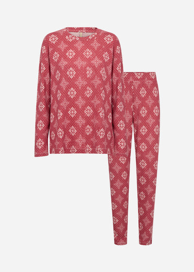 SC-BIARA AOP SET 150 Pyjama Rood