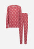 SC-BIARA AOP SET 150 Pyjama Rood