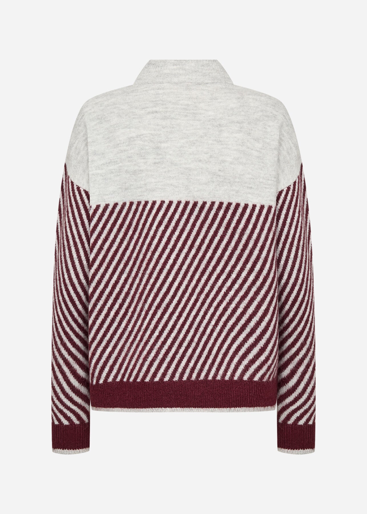 SC-NESSIE STRIPE 71 Trui Bordeaux