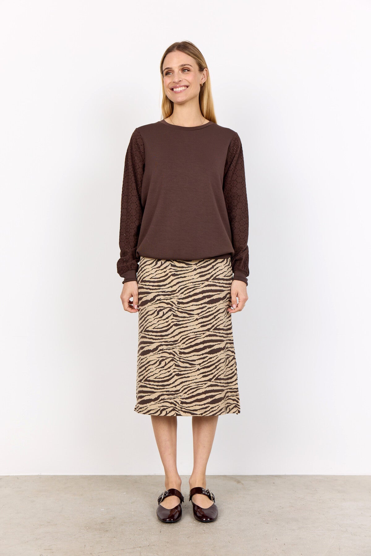 SC-BANU 247 Sweatshirt Donkerbruin