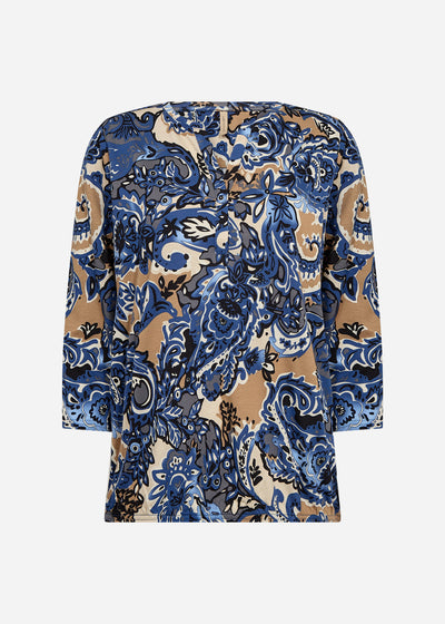 SC-FELICITY AOP 517 Blouse Donkerblauw