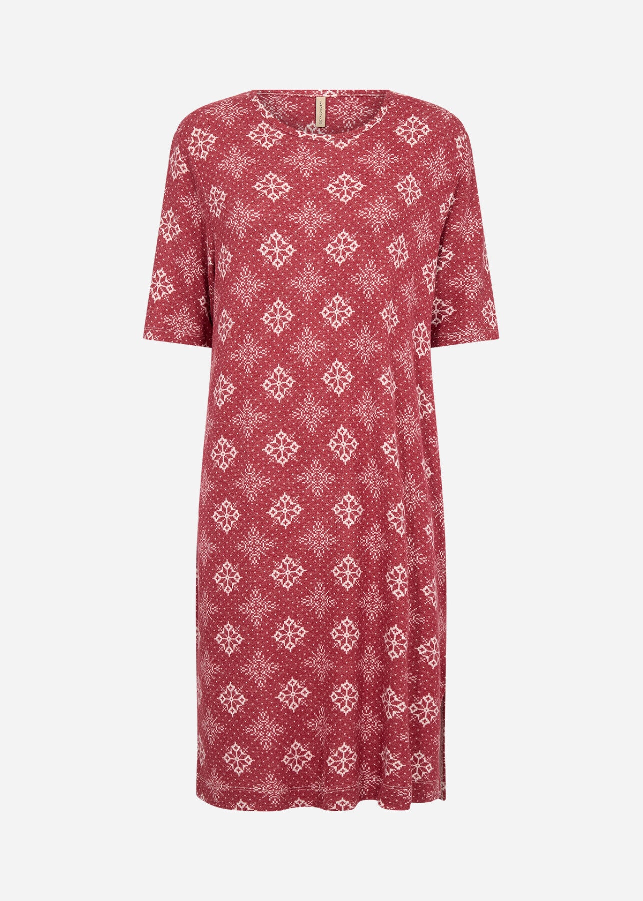 SC-BIARA AOP 154 Jurk Rood