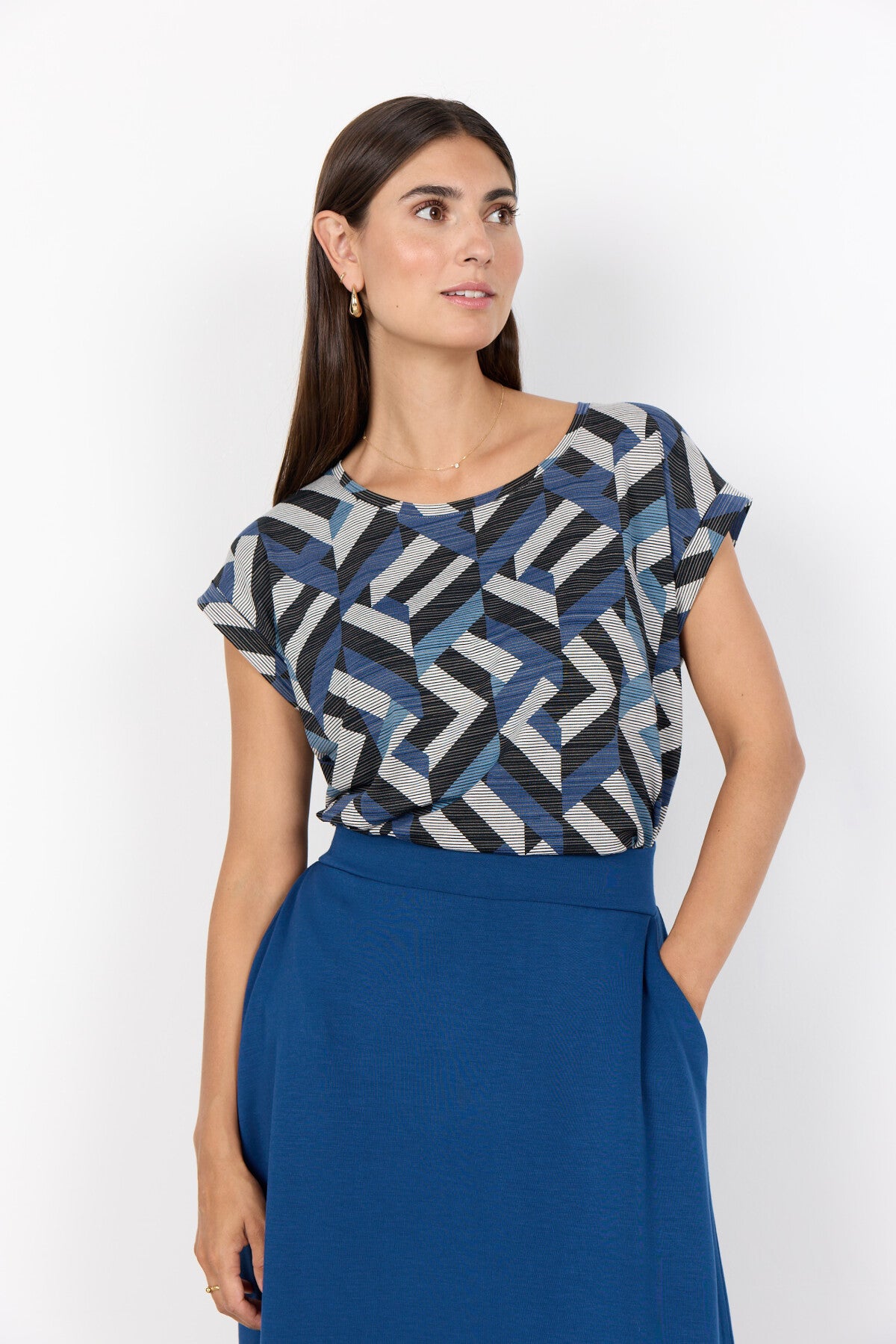 SC-GALINA 67 T-shirt Donkerblauw