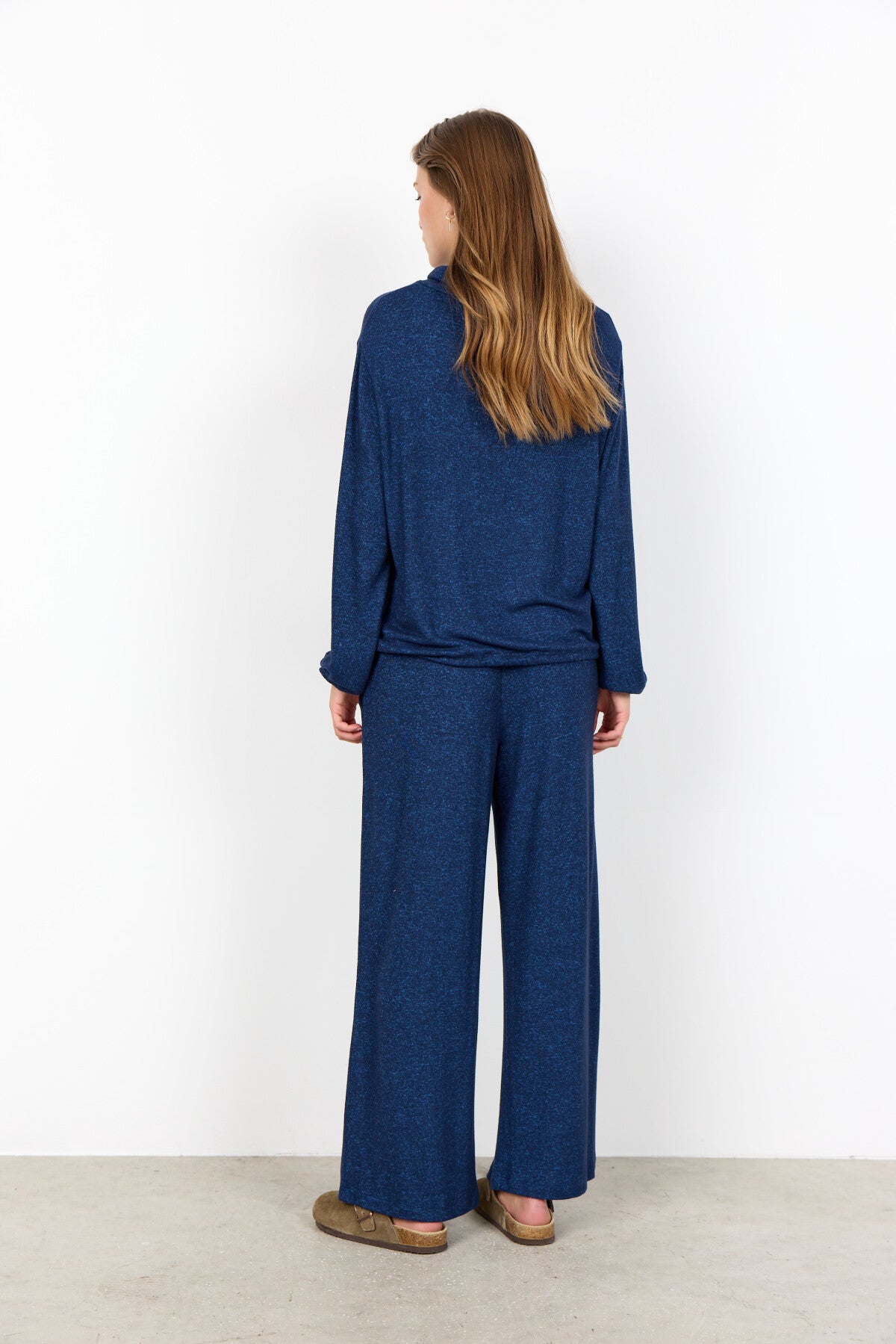 SC-BIARA 147 Blouse Donkerblauw