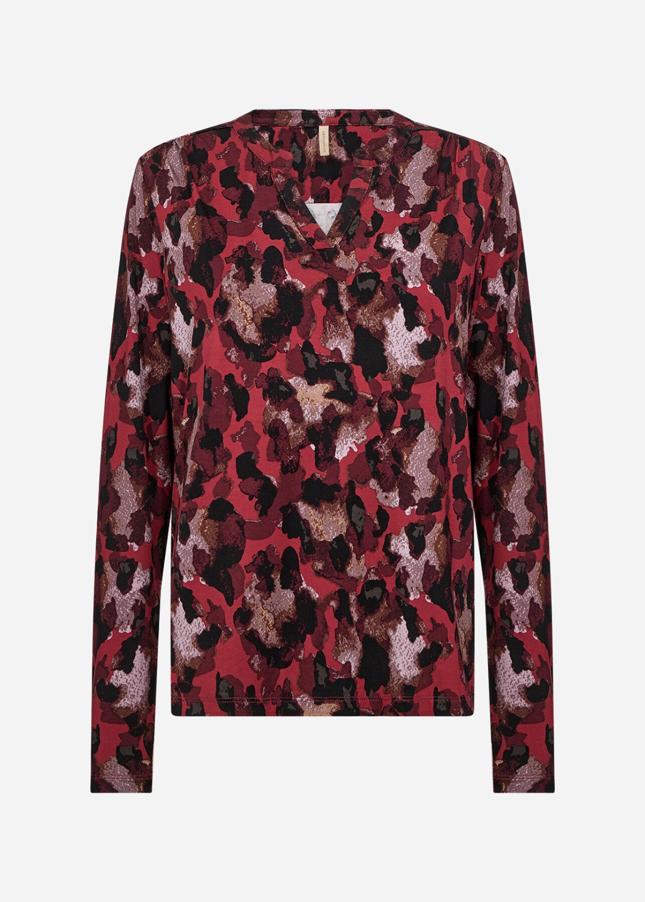 SC-MARICA AOP 341 Blouse Donkerrood