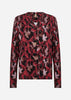 SC-MARICA AOP 341 Blouse Donkerrood
