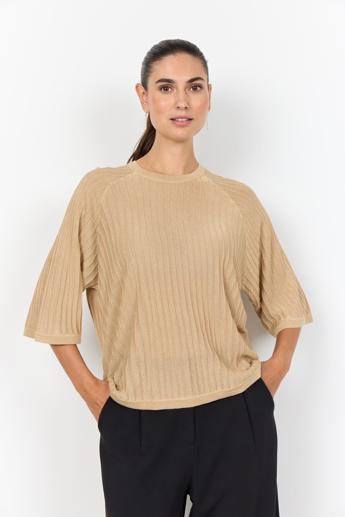 SC-VIOLETTA 4 Blouse Zand