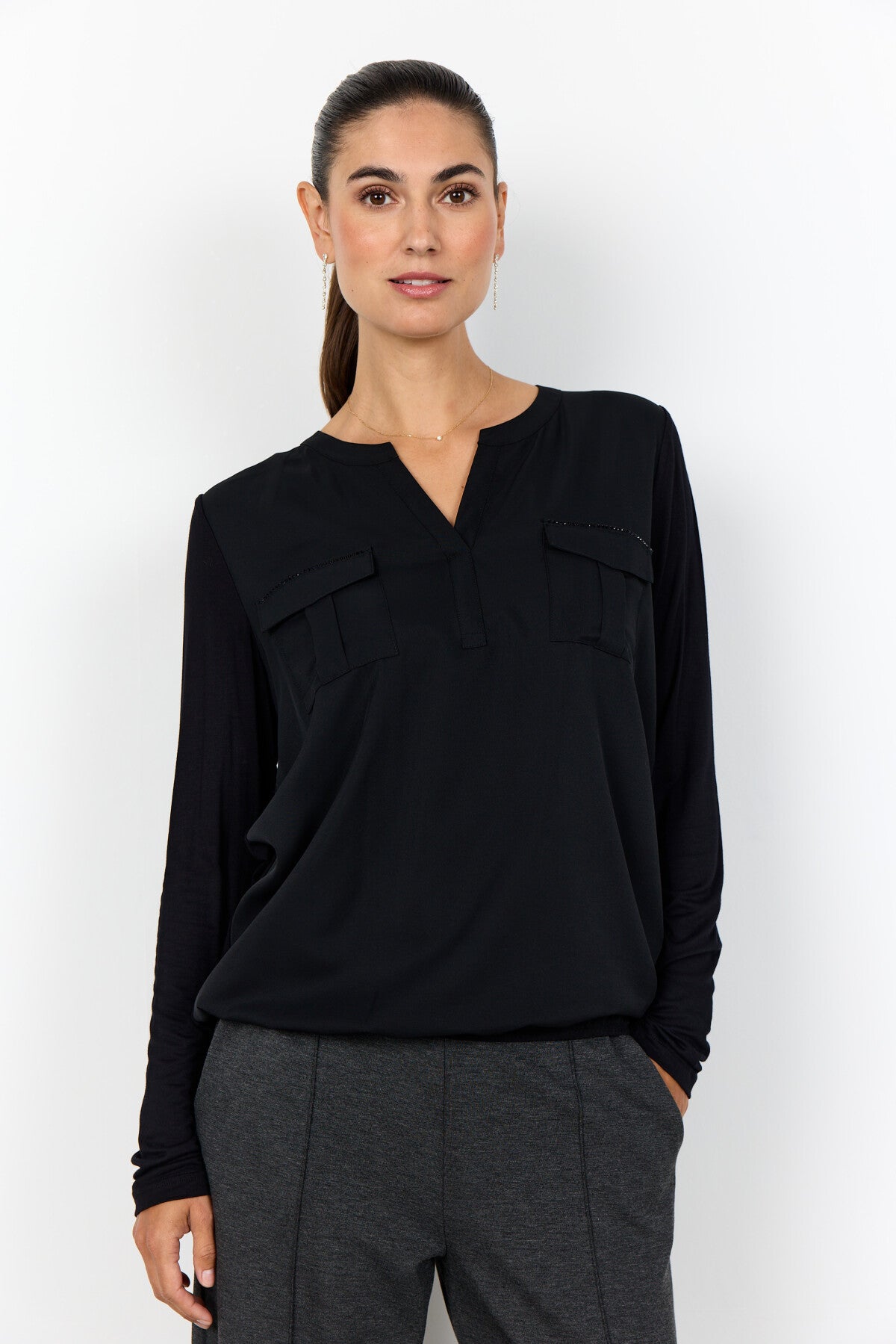 SC-HERMINE 1 Blouse Zwart