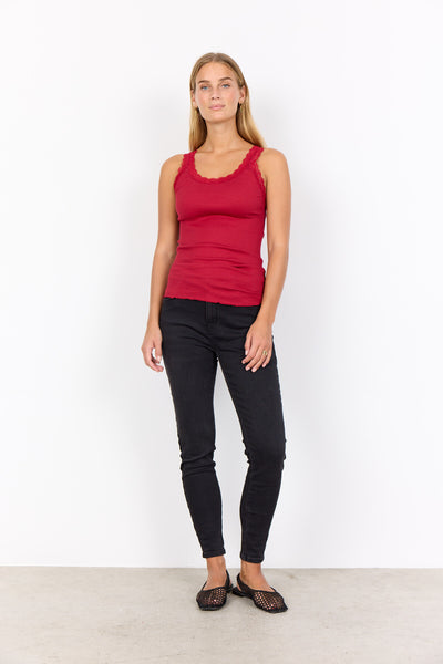 SC-SARONA 1 Top Donkerrood