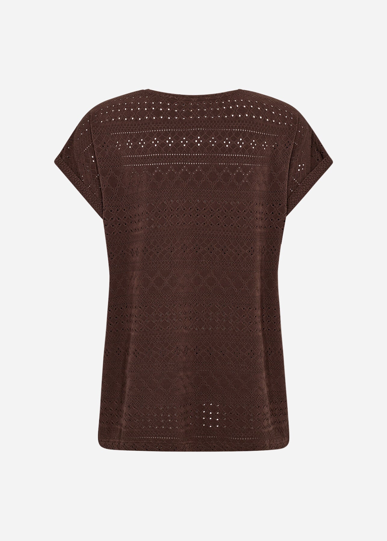SC-SATINE 2 T-shirt Donkerbruin