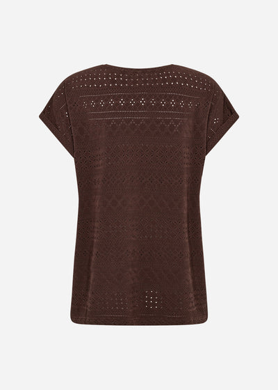 SC-SATINE 2 T-shirt Donkerbruin