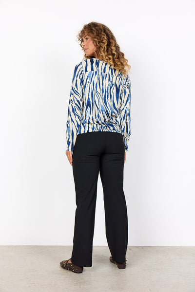 SC-FELICITY AOP 522 Blouse Donkerblauw