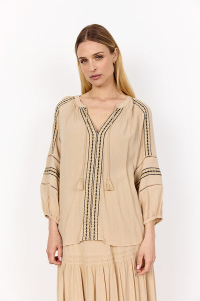 SC-SEBORA 1 Blouse Zand