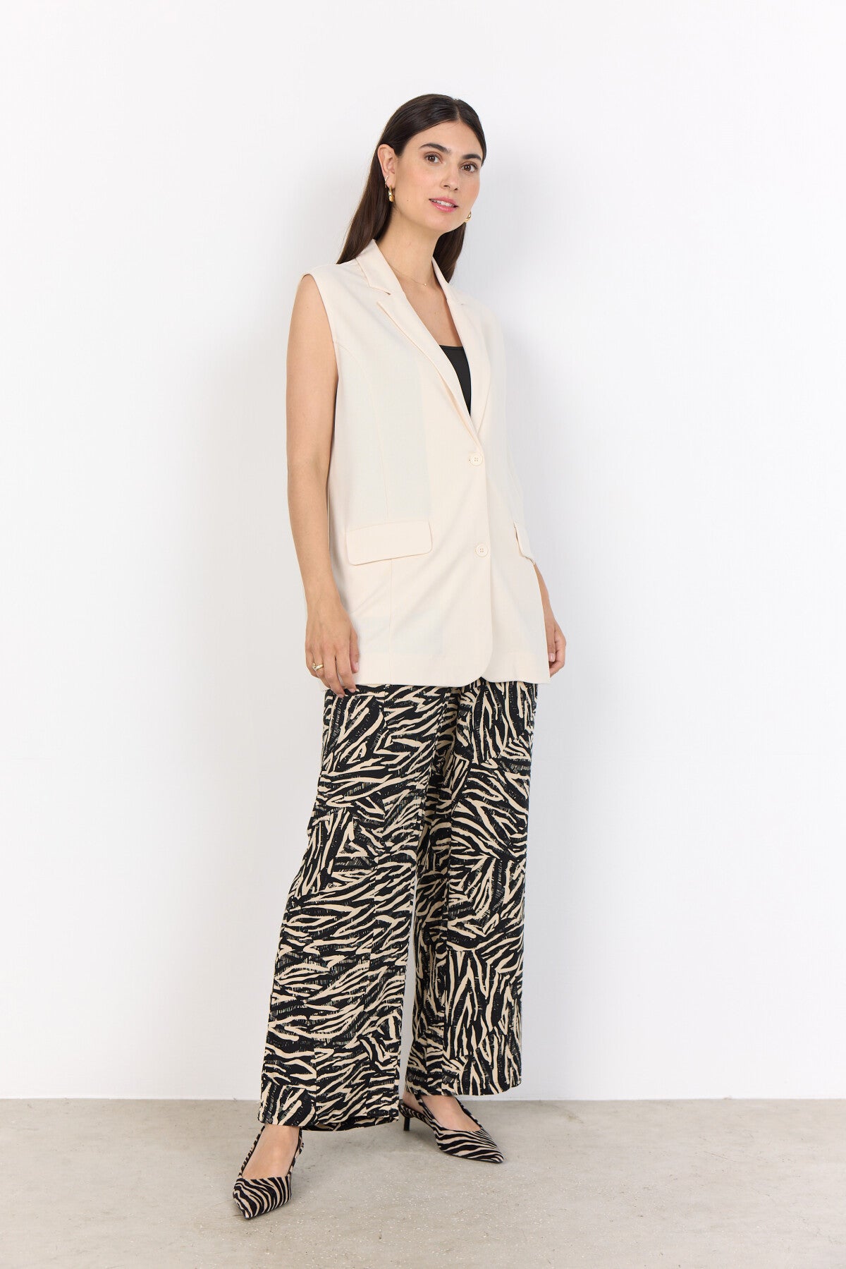 SC-SIHAM 87 Gilet Crème