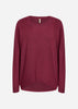 SC-BIARA 1 Blouse Donkerrood
