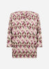 SC-FELICITY AOP 552 Blouse Donkerrood
