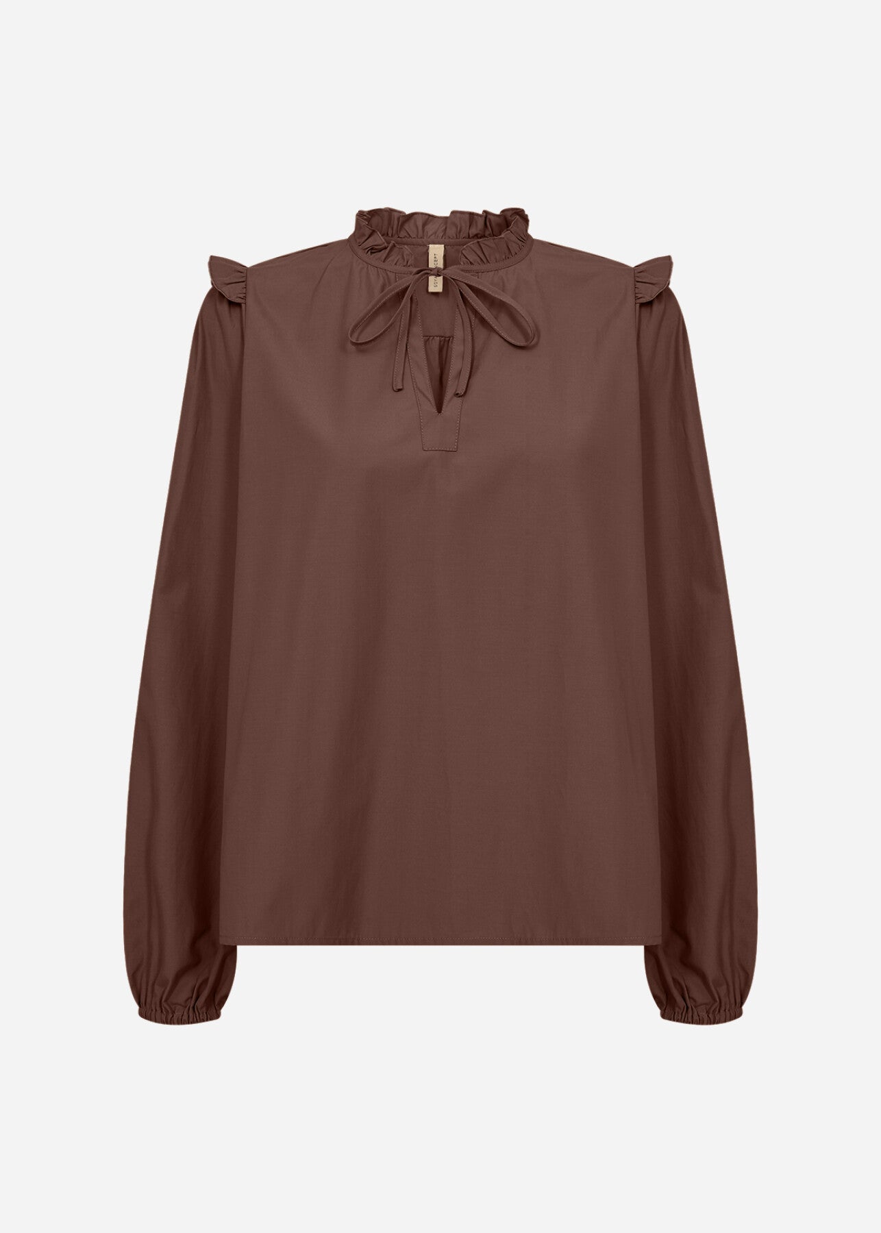 SC-NETTI 108 Blouse Donkerbruin