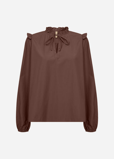 SC-NETTI 108 Blouse Donkerbruin