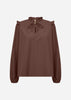 SC-NETTI 108 Blouse Donkerbruin
