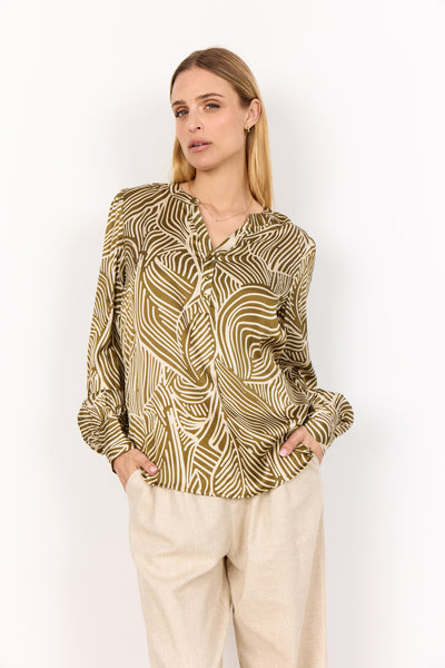 SC-SIGNORA 2 Blouse Olijf