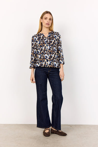 SC-FELICITY AOP 516 Blouse Lichtblauw