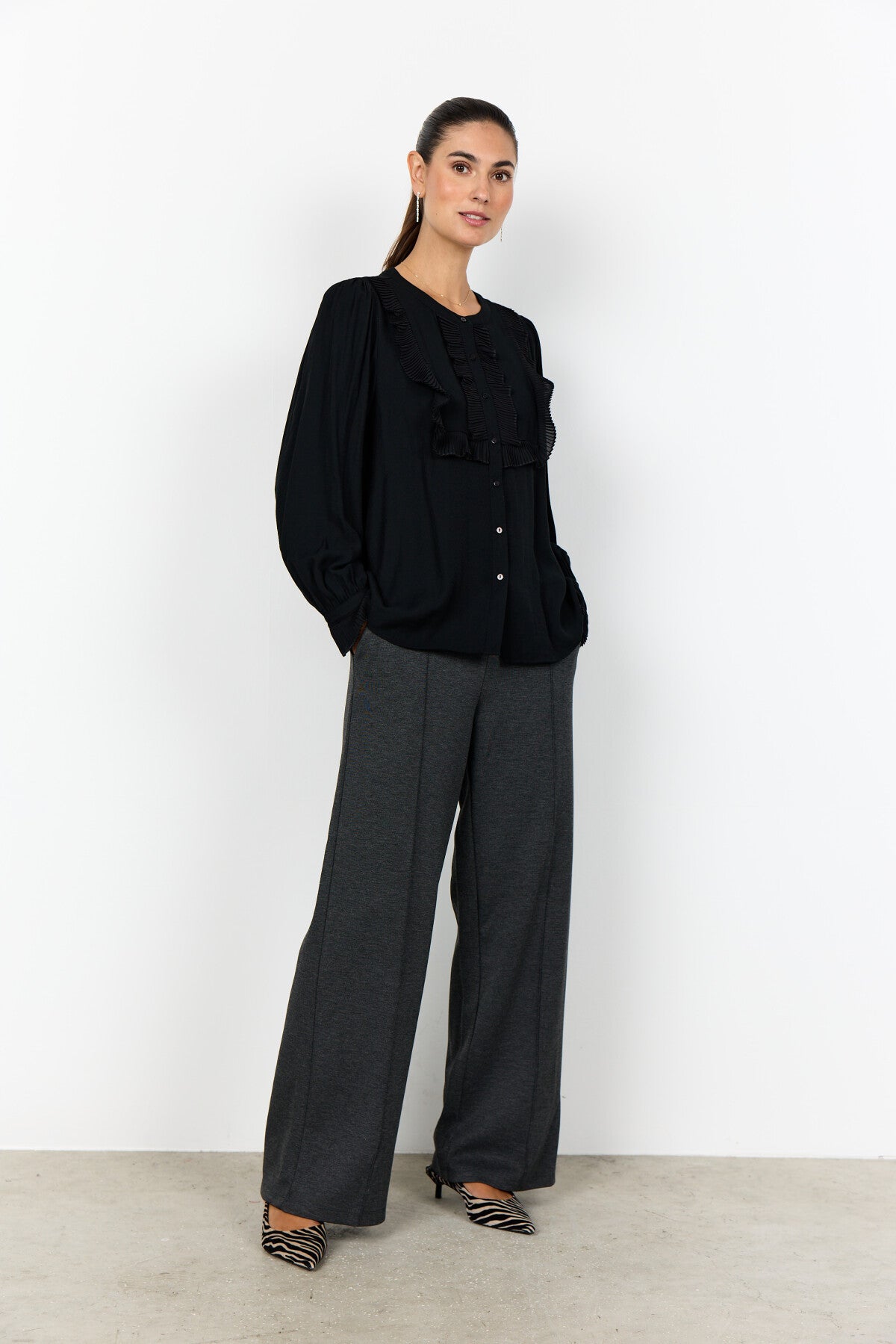 SC-ANISE 2 Shirt Zwart