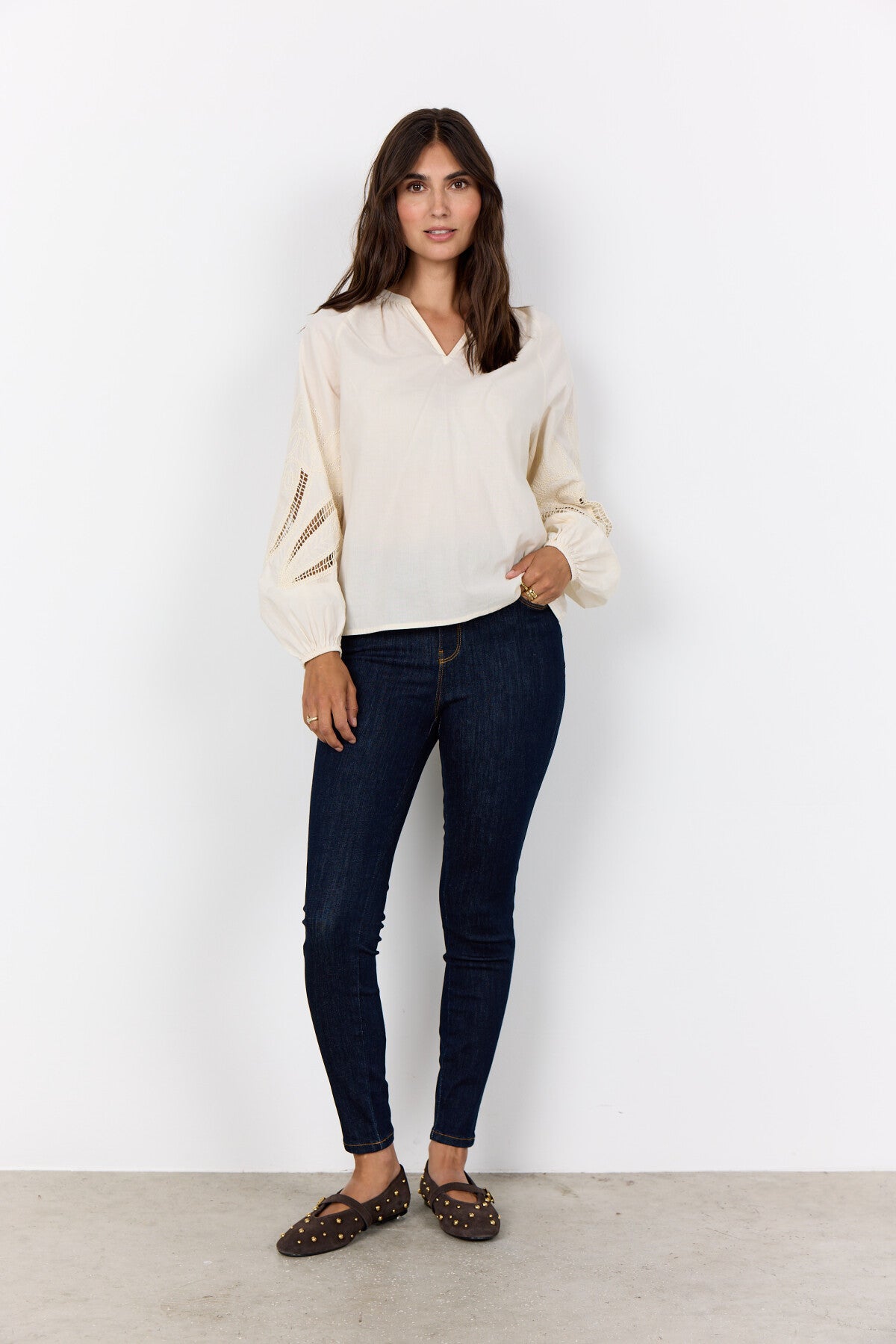 SC-CALISTE 21 Blouse Crème