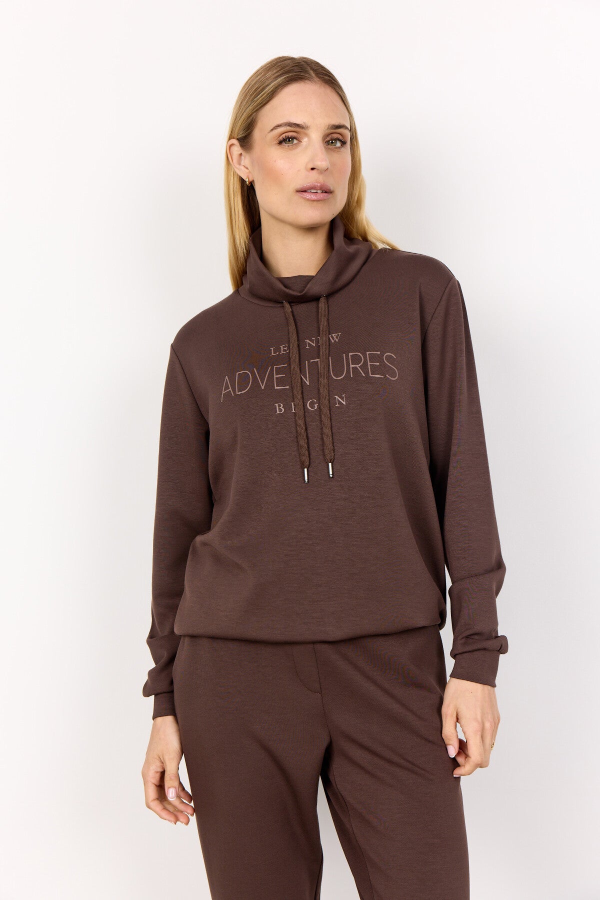 SC-BANU 248 Sweatshirt Donkerbruin