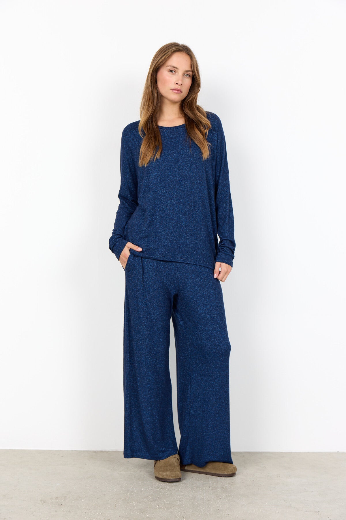 SC-BIARA 1 Blouse Donkerblauw