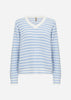 SC-REMONE STRIPE 42 Trui Lichtblauw