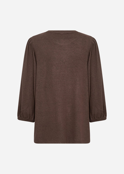 SC-BIARA 116 Blouse Donkerbruin