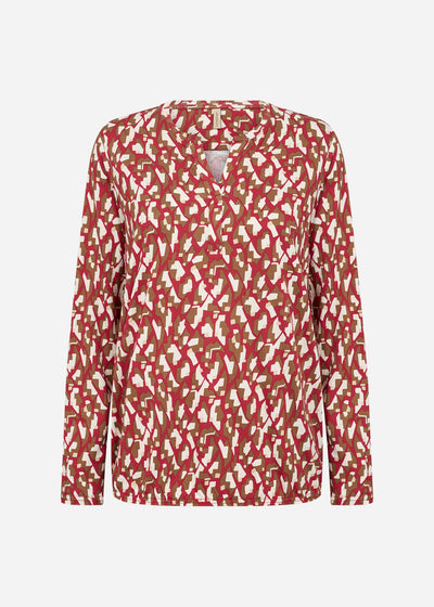 SC-FELICITY AOP 527 Blouse Rood