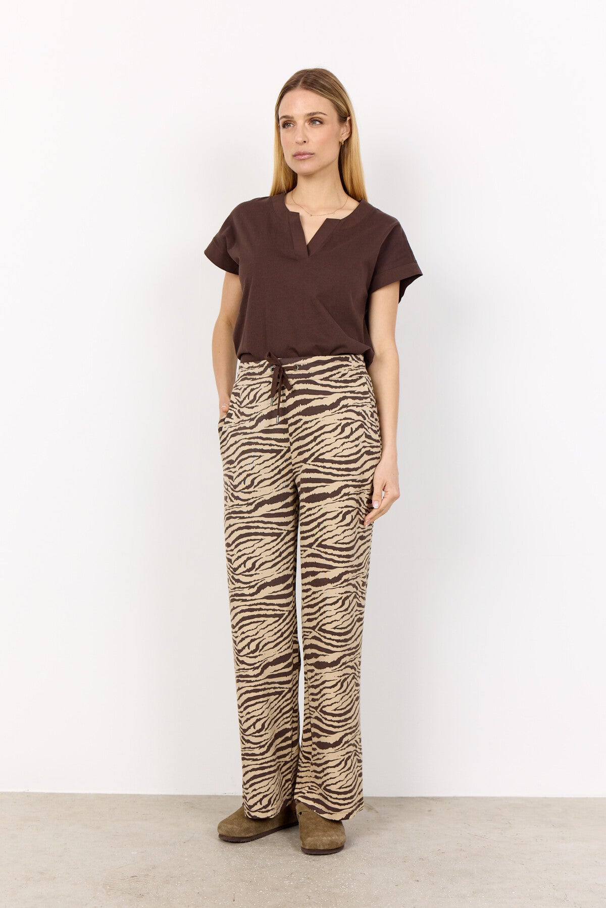 SC-SALOME 4 Broek Donkerbruin