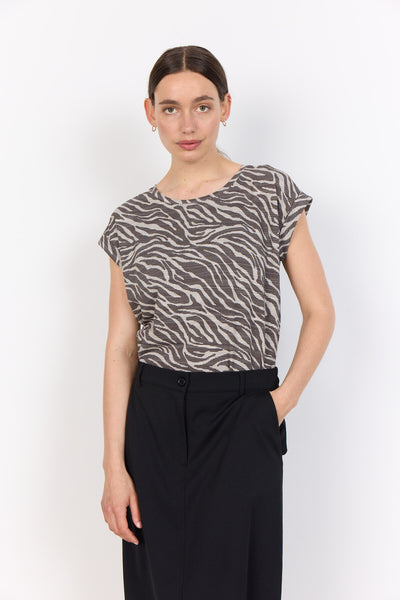 SC-GALINA 60 T-shirt Donkerbruin