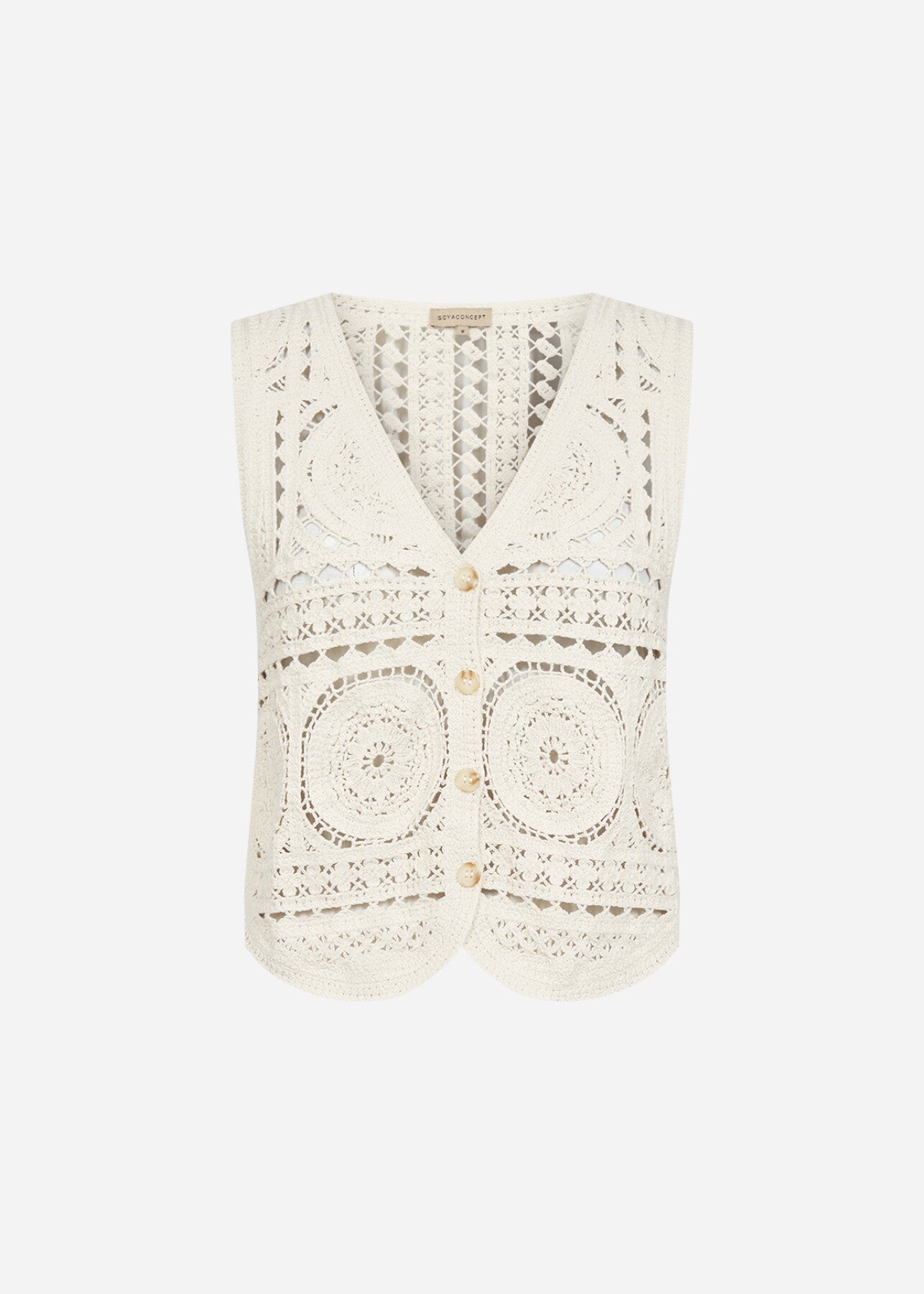 SC-SIDSEL 1 Gilet Crème