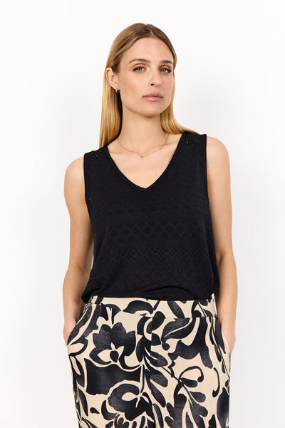 SC-SATINE 1 Top Zwart