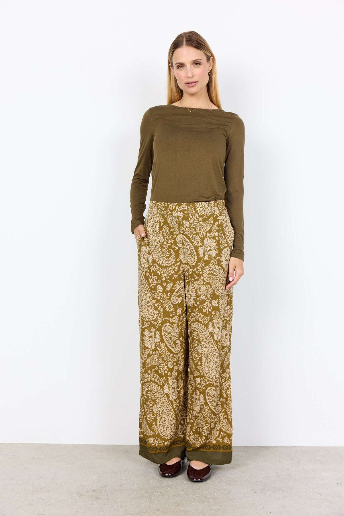 SC-MARICA 217 Blouse Donkergroen