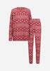 SC-BIARA 162 - AOP SET Pyjama Rood