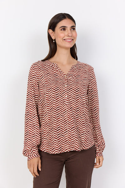 SC-SELIA 2 Blouse Roestrode