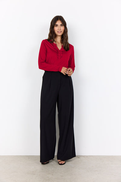 SC-MARICA 339 Blouse Donkerrood