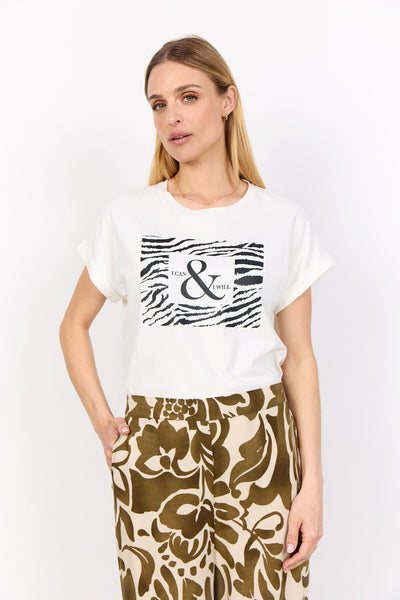 SC-RINA FP 7 T-shirt Gebroken wit