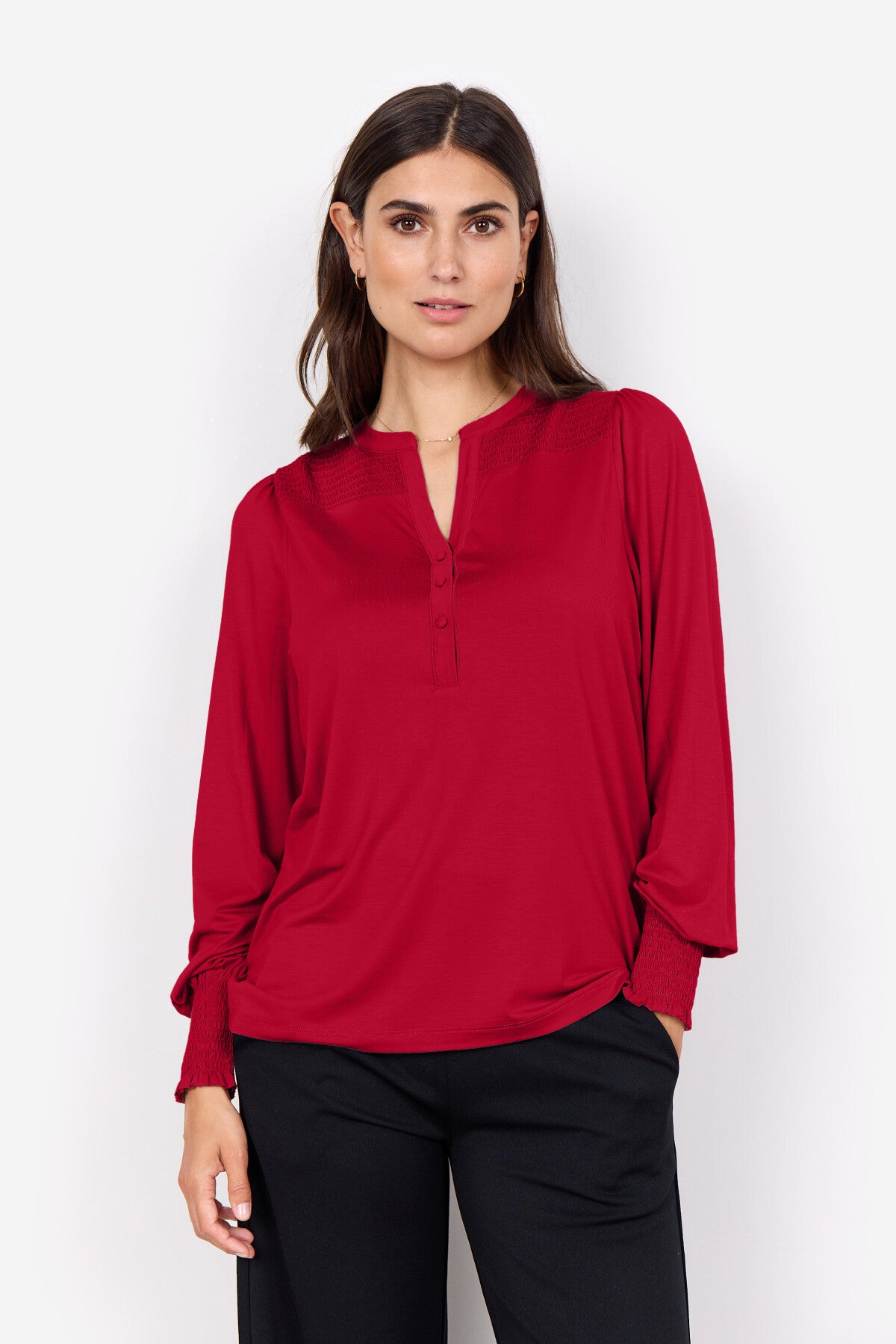 SC-MARICA 303 Blouse Donkerrood